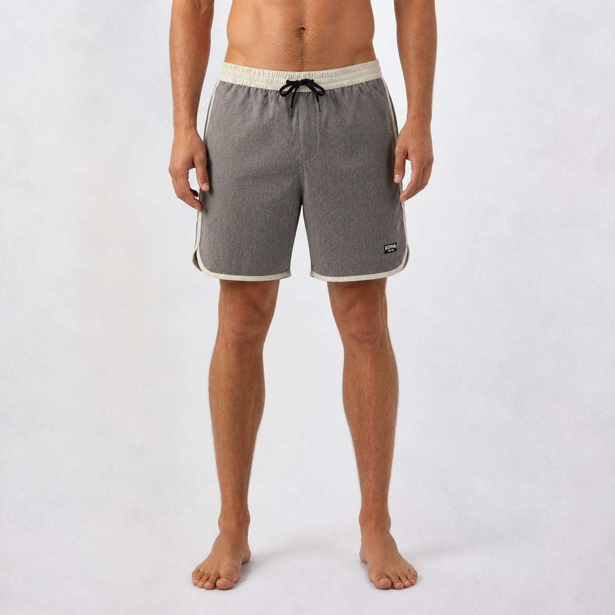 Uncomplicated Scallop 17in Mens Boardshorts - Sandstone/Grey
