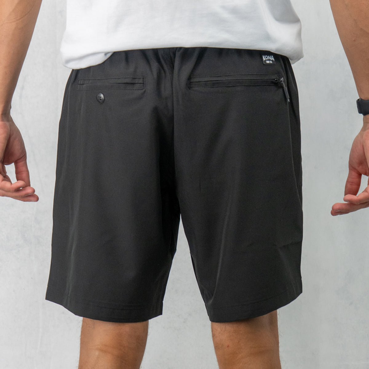 Uncomplicated 17in w/ Liner Mens Elastic Boardshorts - Black