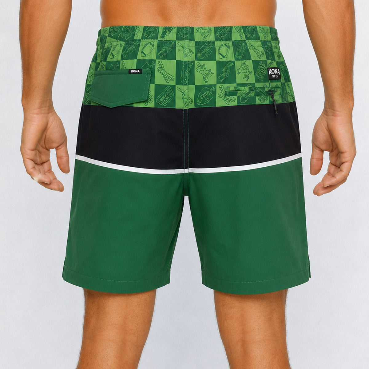 Uncomplicated 17in w/ Liner Mens Elastic Boardshorts - For the Birds