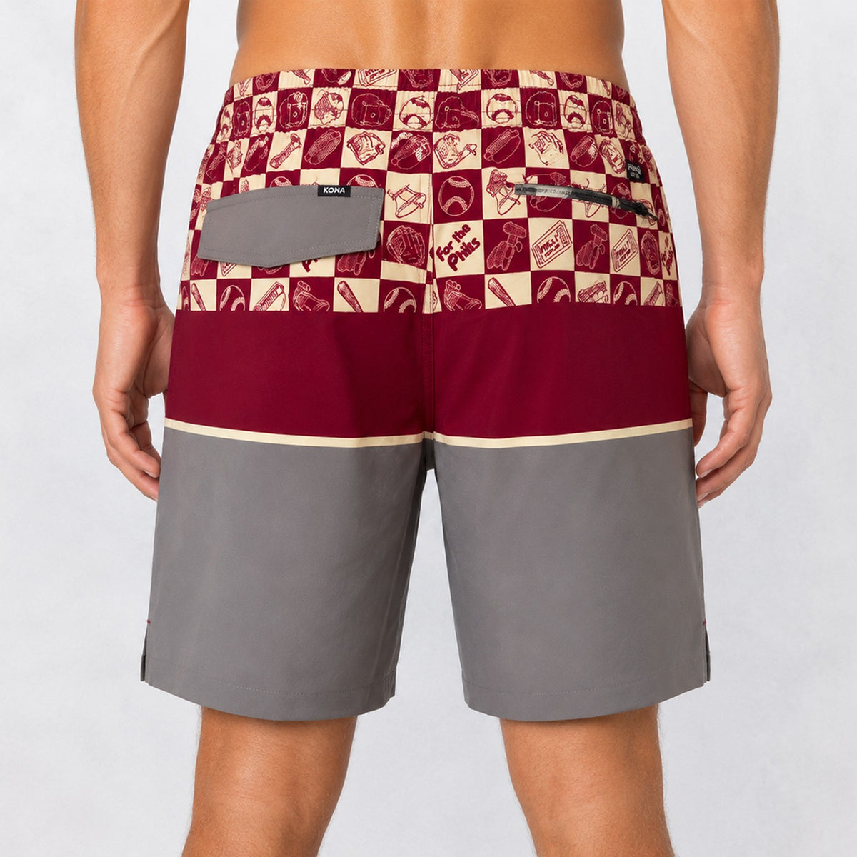 Uncomplicated 17in w/ Liner Mens Elastic Boardshorts - For the Phils