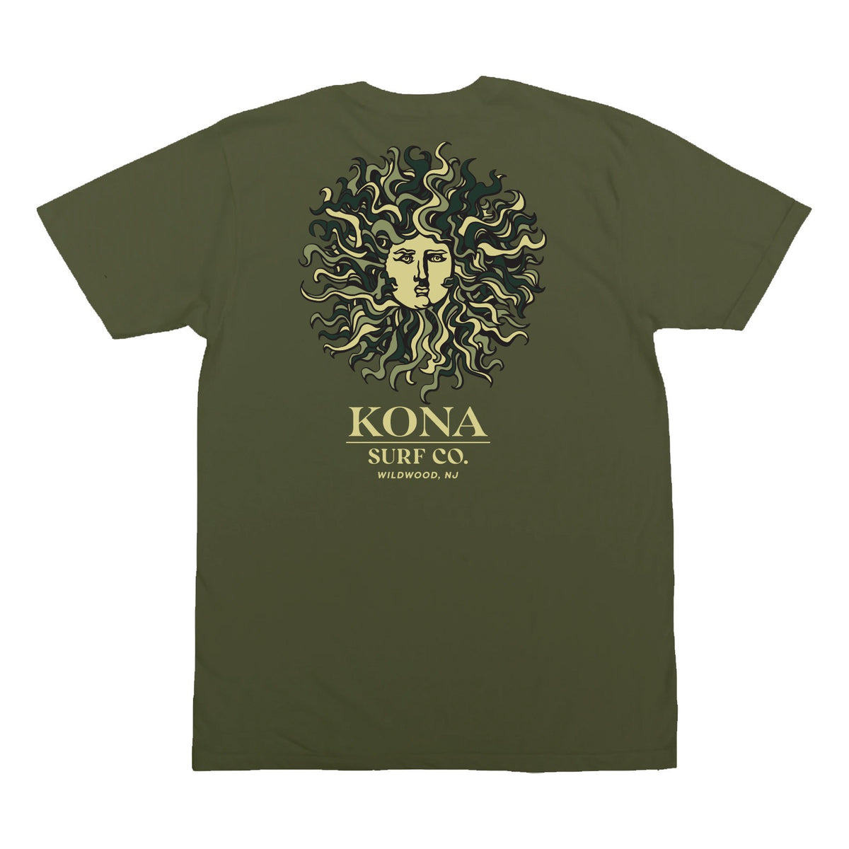 Original Sun Mens T-Shirt - Military Green/Camo