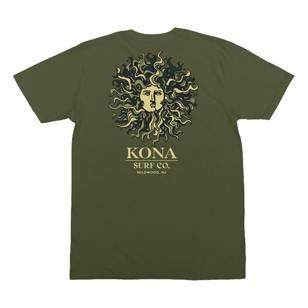 Original Sun Mens T-Shirt - Military Green/Camo