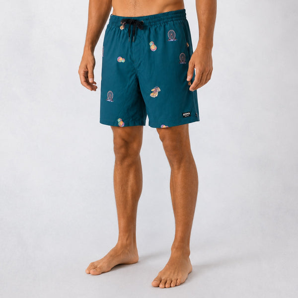 Uncomplicated 17in Mens Elastic Boardshorts - Boardwalk