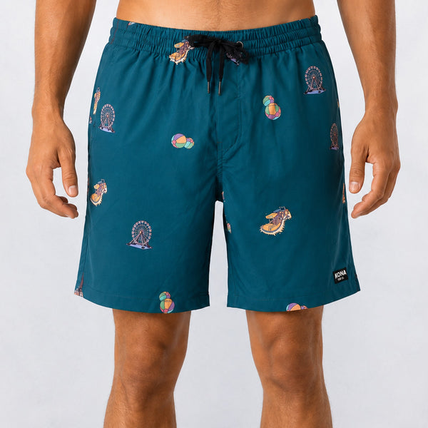 Uncomplicated 17in Mens Elastic Boardshorts - Boardwalk