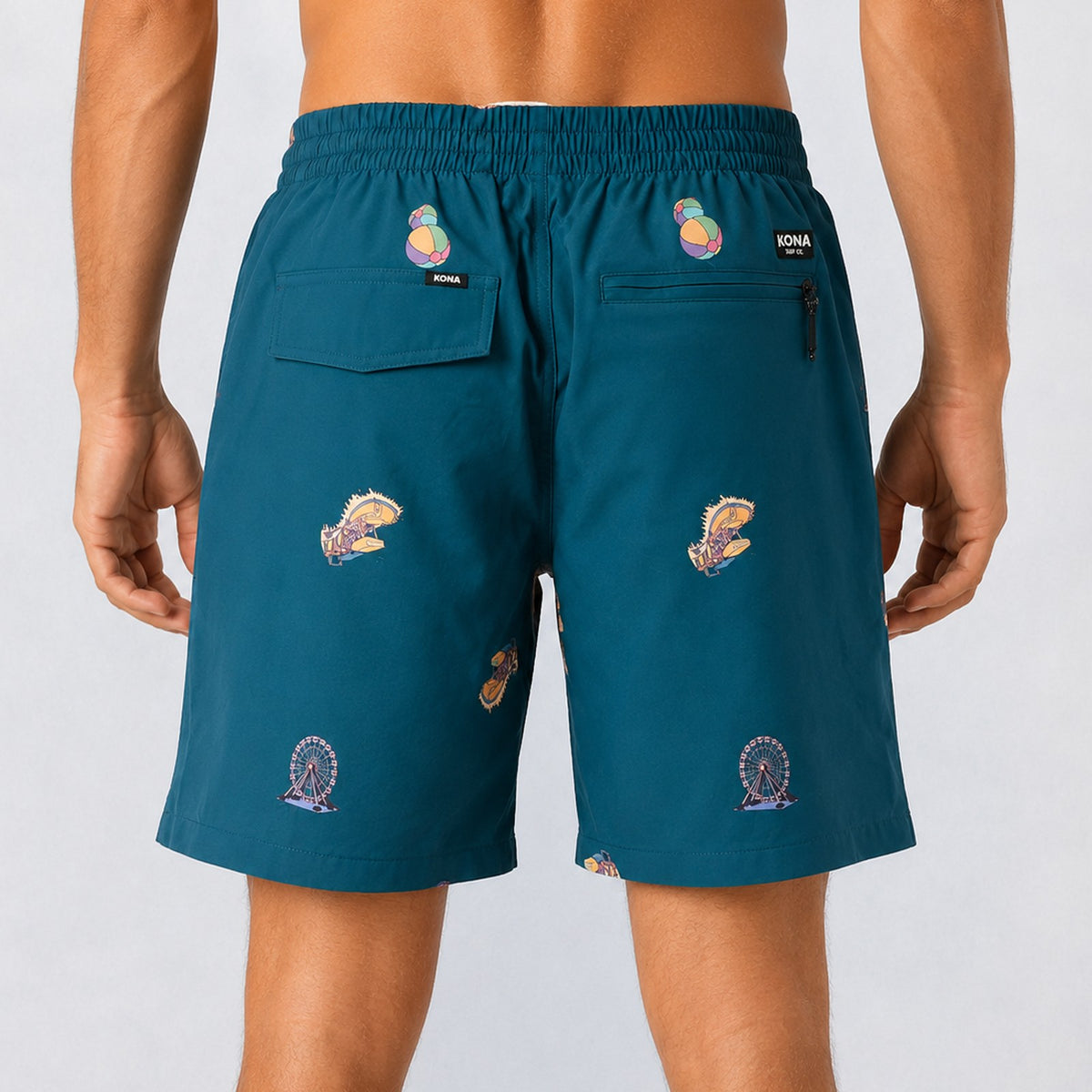 Uncomplicated 17in Mens Elastic Boardshorts - Boardwalk