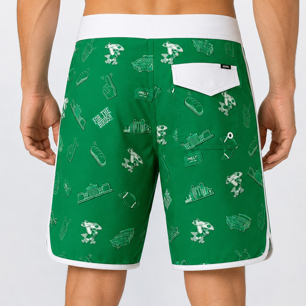 Drifter Scallop 18in Mens Boardshorts - For the Birds