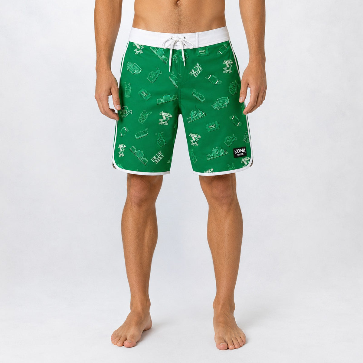 Drifter Scallop 18in Mens Boardshorts - For the Birds