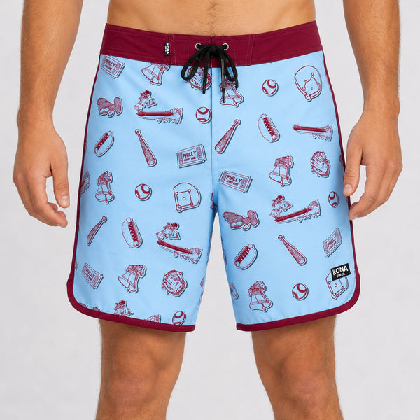 Drifter Scallop 18in Mens Boardshorts - For the Phils