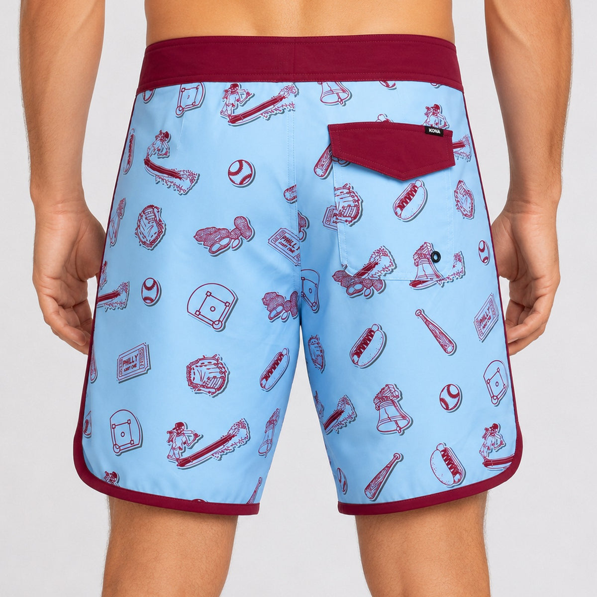 Drifter Scallop 18in Mens Boardshorts - For the Phils