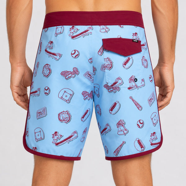 Drifter Scallop 18in Mens Boardshorts - For the Phils