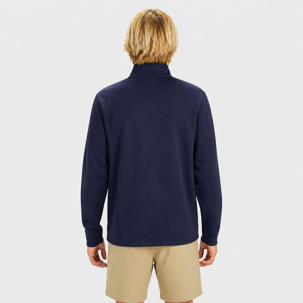 Premium Performance Mens Half Zip Sweatshirt - Navy