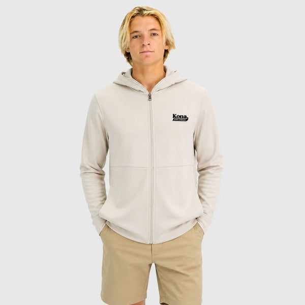 Premium Performance Mens Zip Hoodie - Smoke