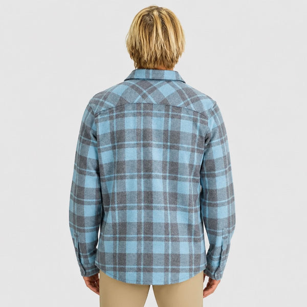 Bayside Mens LS Woven - Aqua
