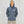 Shark-Kabob Hooded Mens UV Sun Protection LS Shirt - Cadet Blue