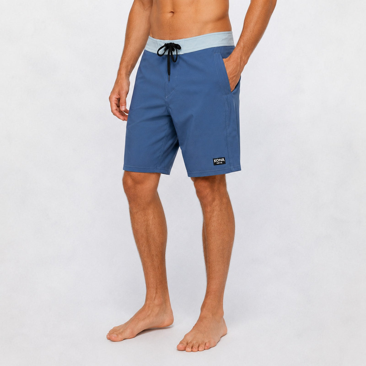 Summertime 19in Mens Boardshorts - Navy/Columbia Blue