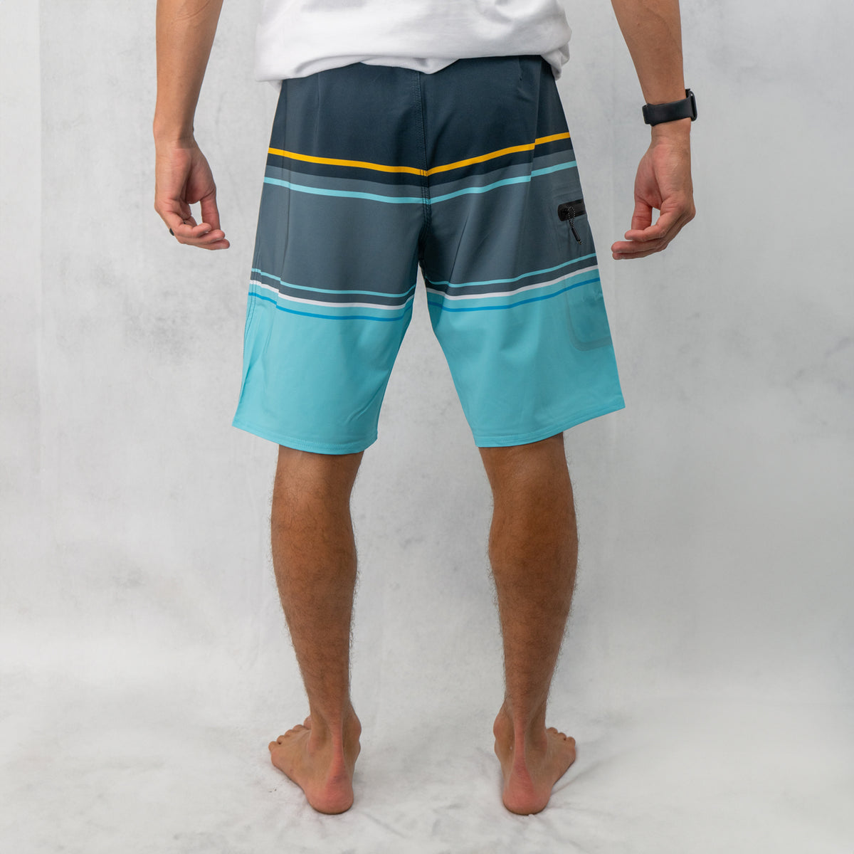 Summertime 20in Mens Boardshorts - Stripe Pattern