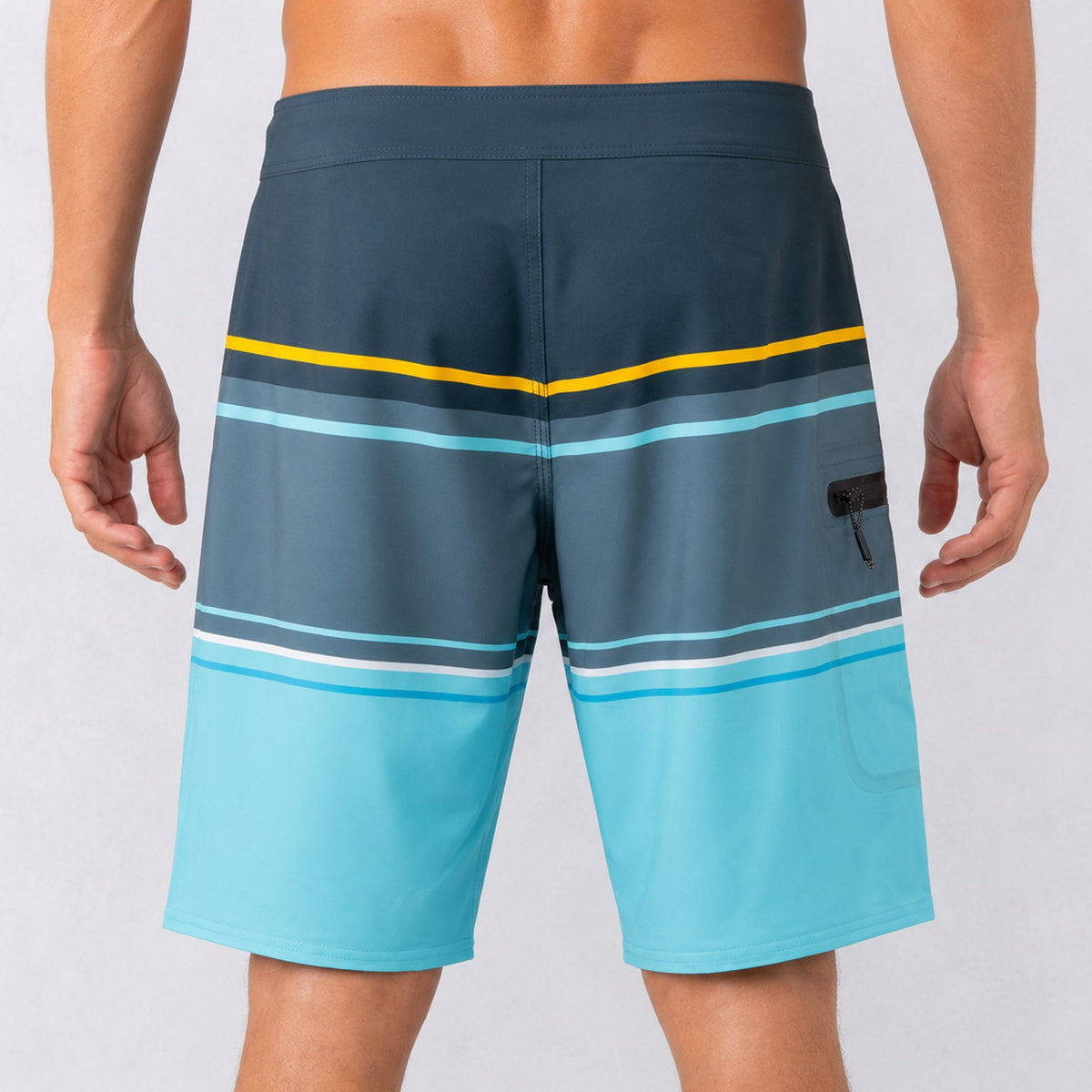Summertime 20in Mens Boardshorts - Stripe Pattern