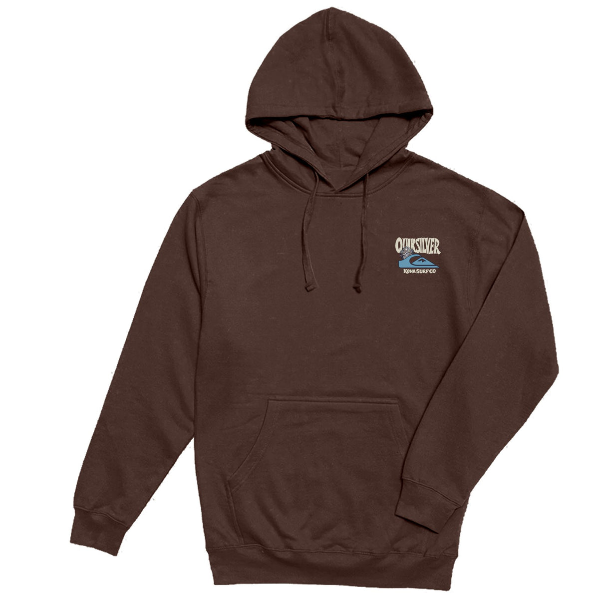 Kona x Quiksilver 2026 Collab Mens Pullover Hoodie - Brown