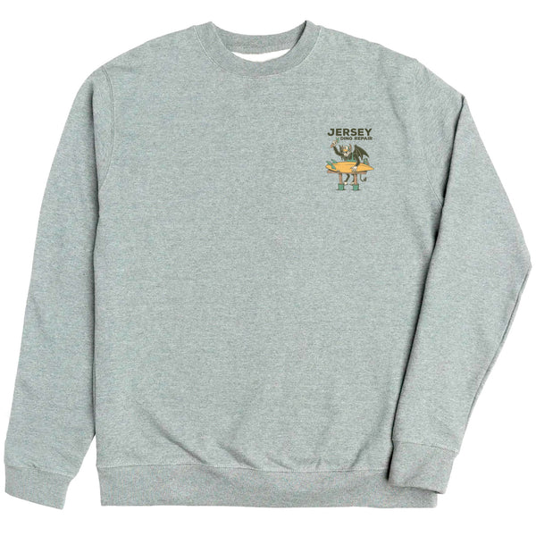 Jersey Ding Repair Mens Crew Sweatshirt - Grey Heather