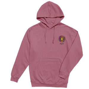 Original Sun Mens Pullover Hoodie - Pigment Maroon/Retro