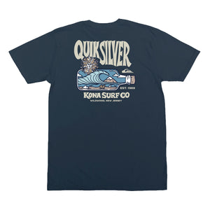Kona x Quiksilver 2026 Collab Mens T-Shirt - Navy