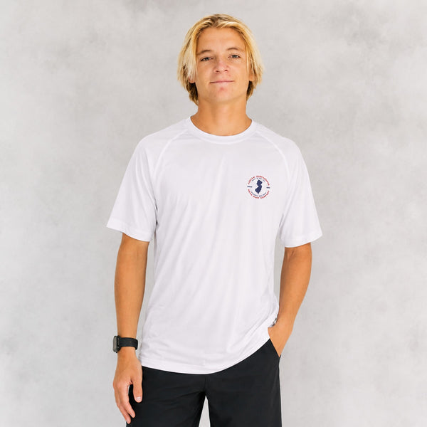Built in Jersey Mens UV Sun Protection T-Shirt - White
