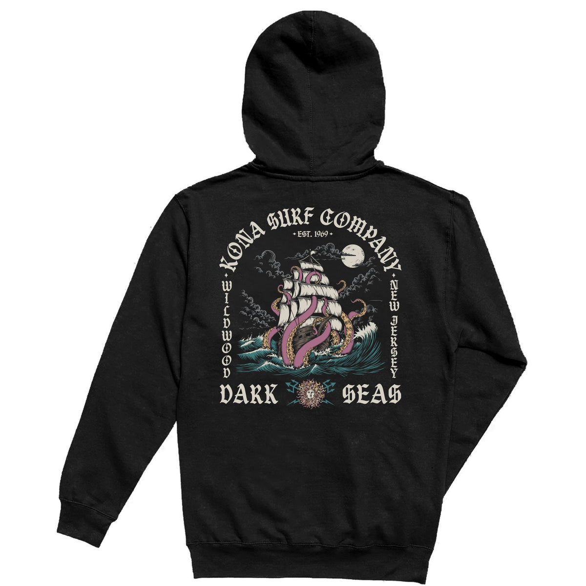 Kona x Dark Seas 2026 Collab Mens Pullover Hoodie - Black