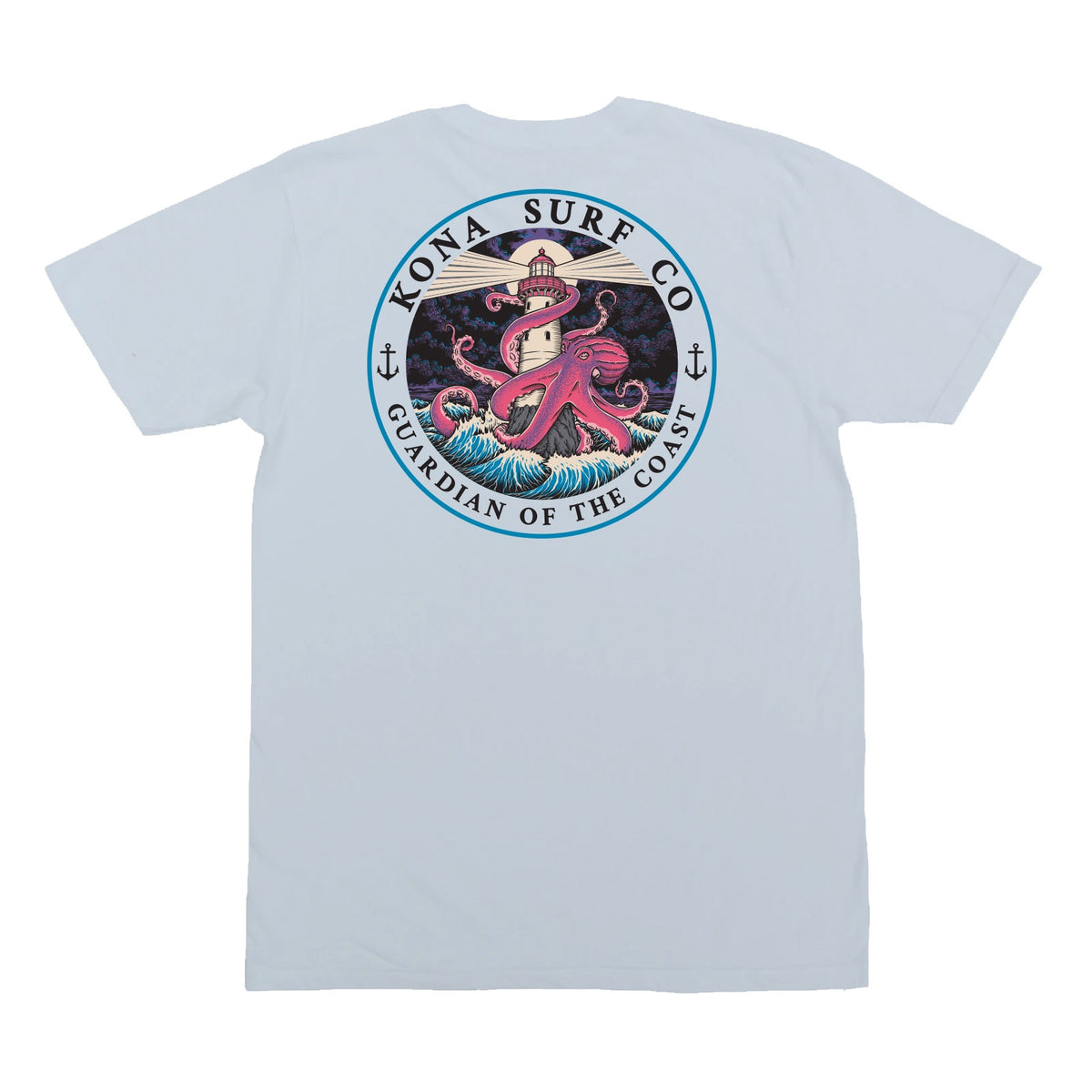 Guardian of the Coast Mens T-Shirt - Light Washed Denim