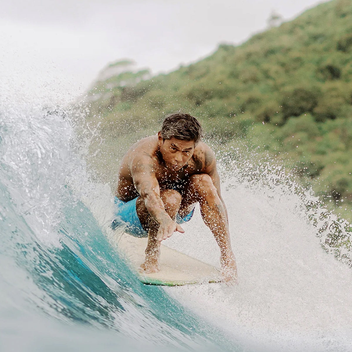 Birdwell x Kona 300 Collab Mens Boardshorts - Light Blue