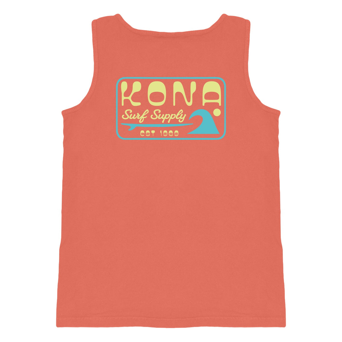 Surf Supply Mens Tank Top - Bright Salmon