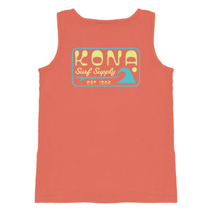 Surf Supply Mens Tank Top - Bright Salmon