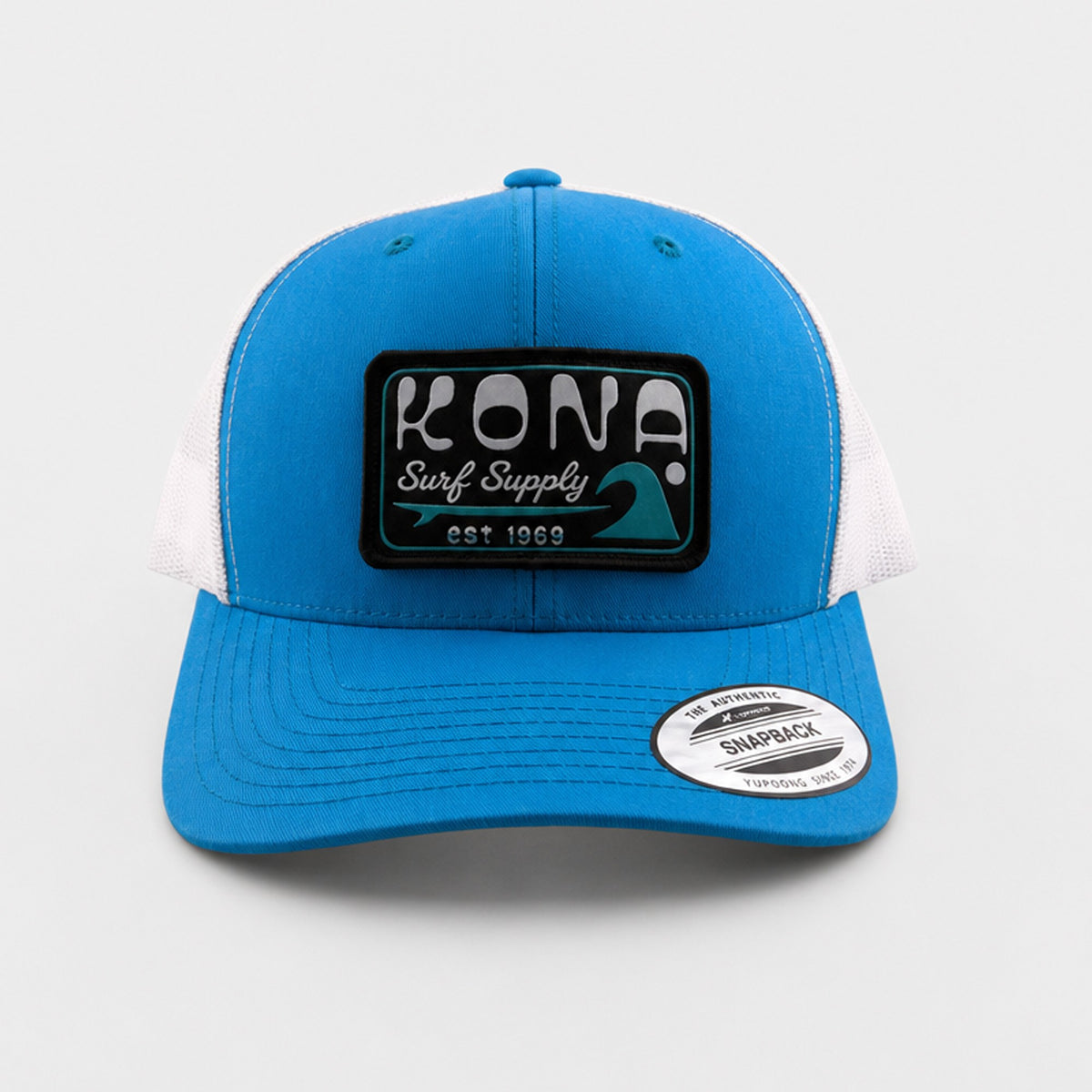 Surf Supply Mens Trucker Hat - Turquoise/White