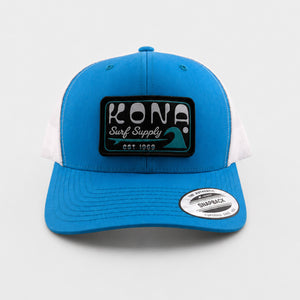 Surf Supply Mens Trucker Hat - Turquoise/White