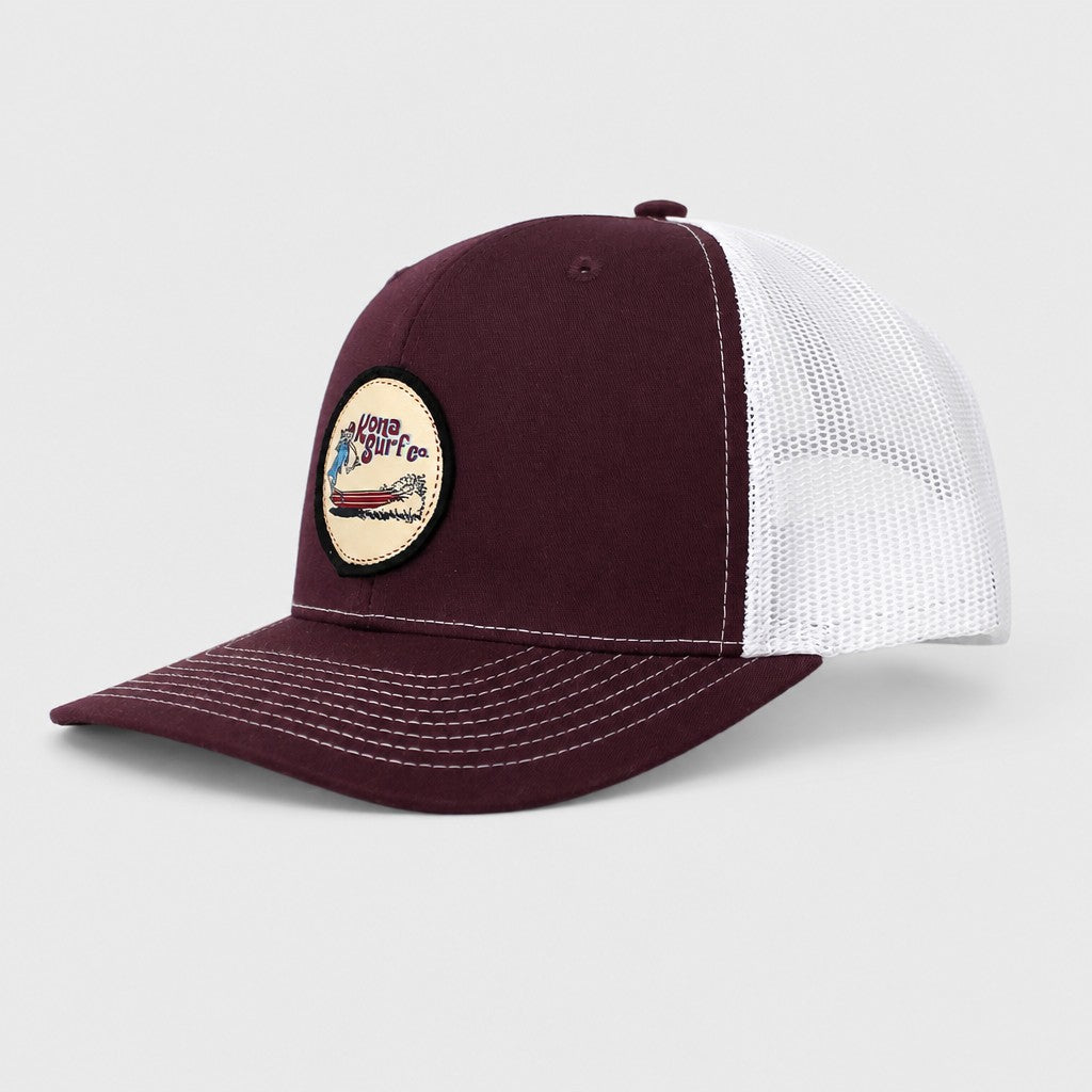 For the Phils 2 Mens Trucker Hat - Maroon/White