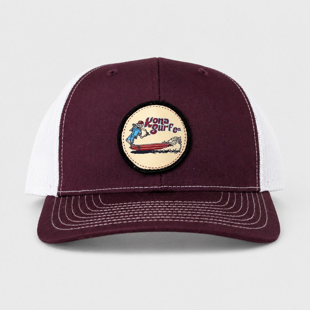 For the Phils 2 Mens Trucker Hat - Maroon/White
