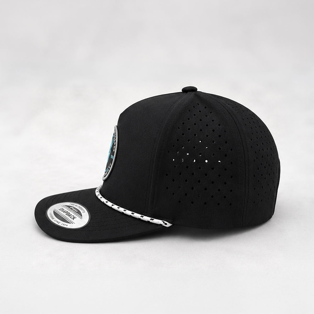 Built in Jersey Mens Snapback Hat - Black/Black