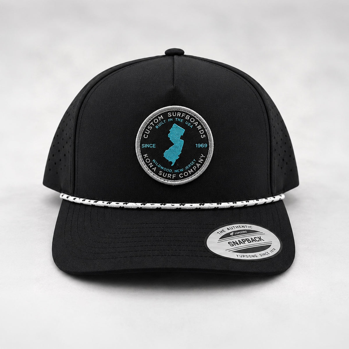 Built in Jersey Mens Snapback Hat - Black/Black