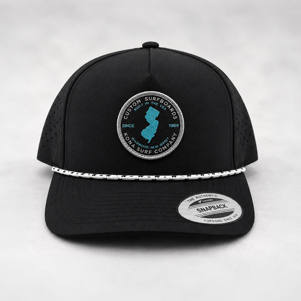 Built in Jersey Mens Snapback Hat - Black/Black