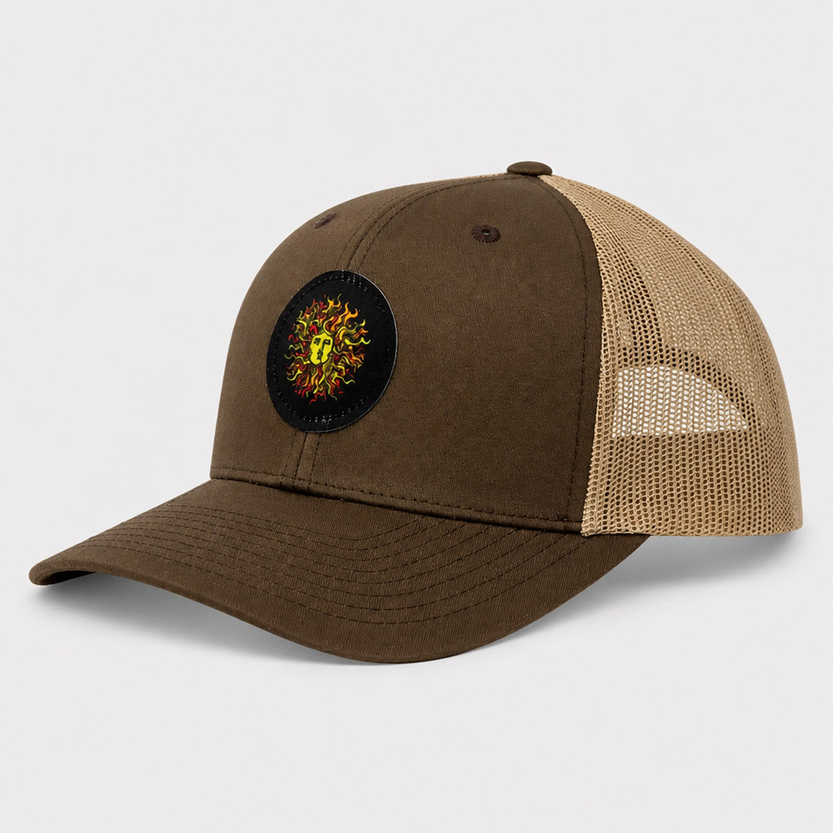 Original Sun Round Mens Snapback Hat