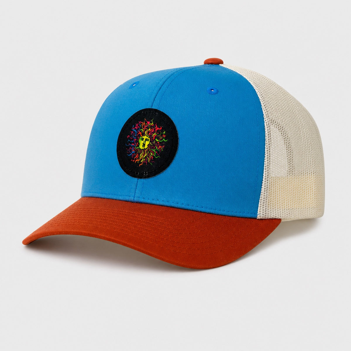 Original Sun Round Mens Snapback Hat