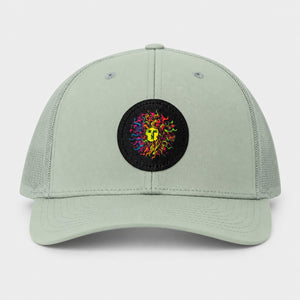 Original Sun Round Mens Snapback Hat - Quarry/Retro