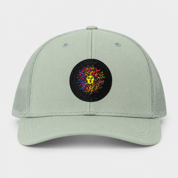Original Sun Round Mens Snapback Hat - Quarry/Retro