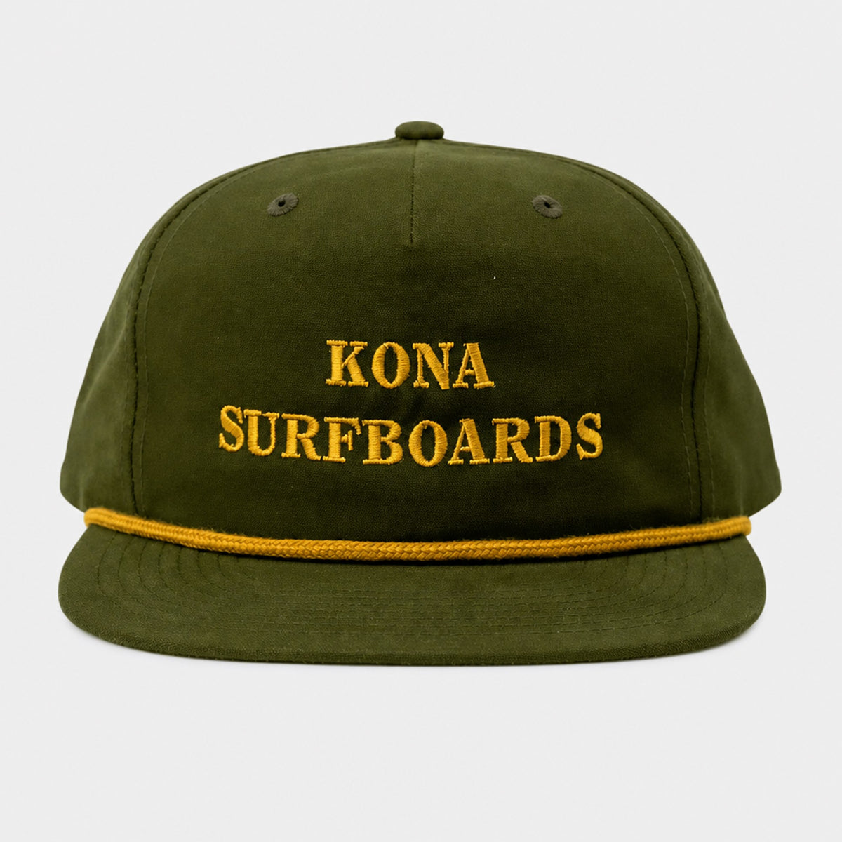 Old School Mens Snapback Hat - Loden/Gold