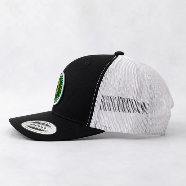 Built in Jersey Mens Trucker Hat - Black/White
