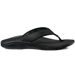 OluKai Ohana Mens Sandals - Black/Black