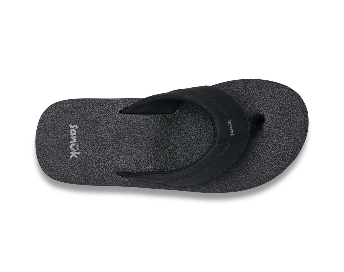 Sanuk Beer Cozy Iv Mens Sandals - Black