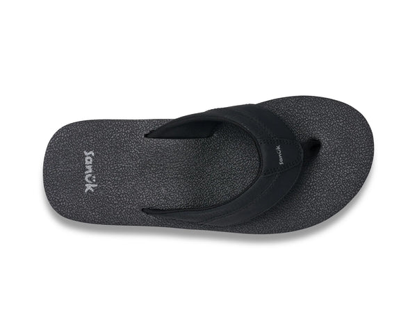 Sanuk Beer Cozy Iv Mens Sandals - Black
