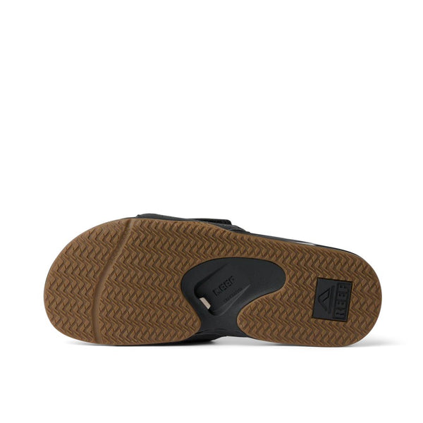 Reef Fanning Slide Mens Sandals - Black/Silver