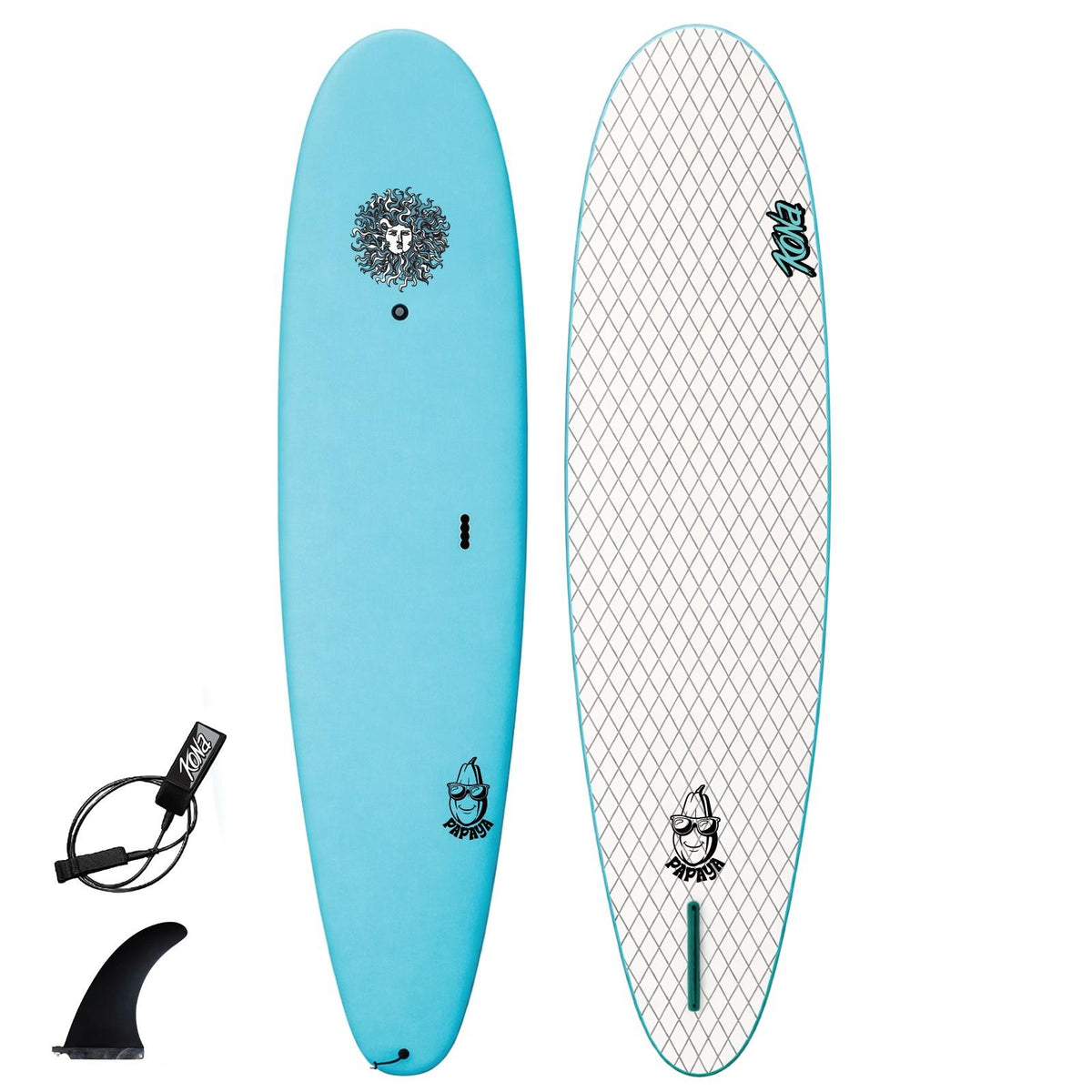 Papaya Softboard - Aqua Blue