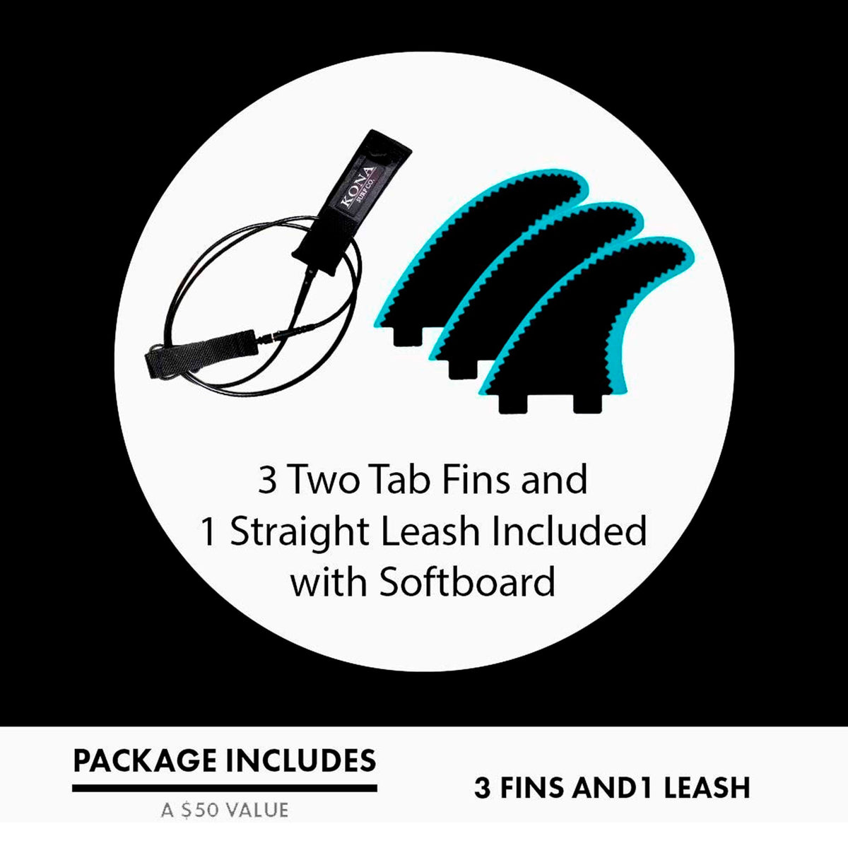 Papaya - Soft Top Foam Surfboard - Includes Leash and Fins